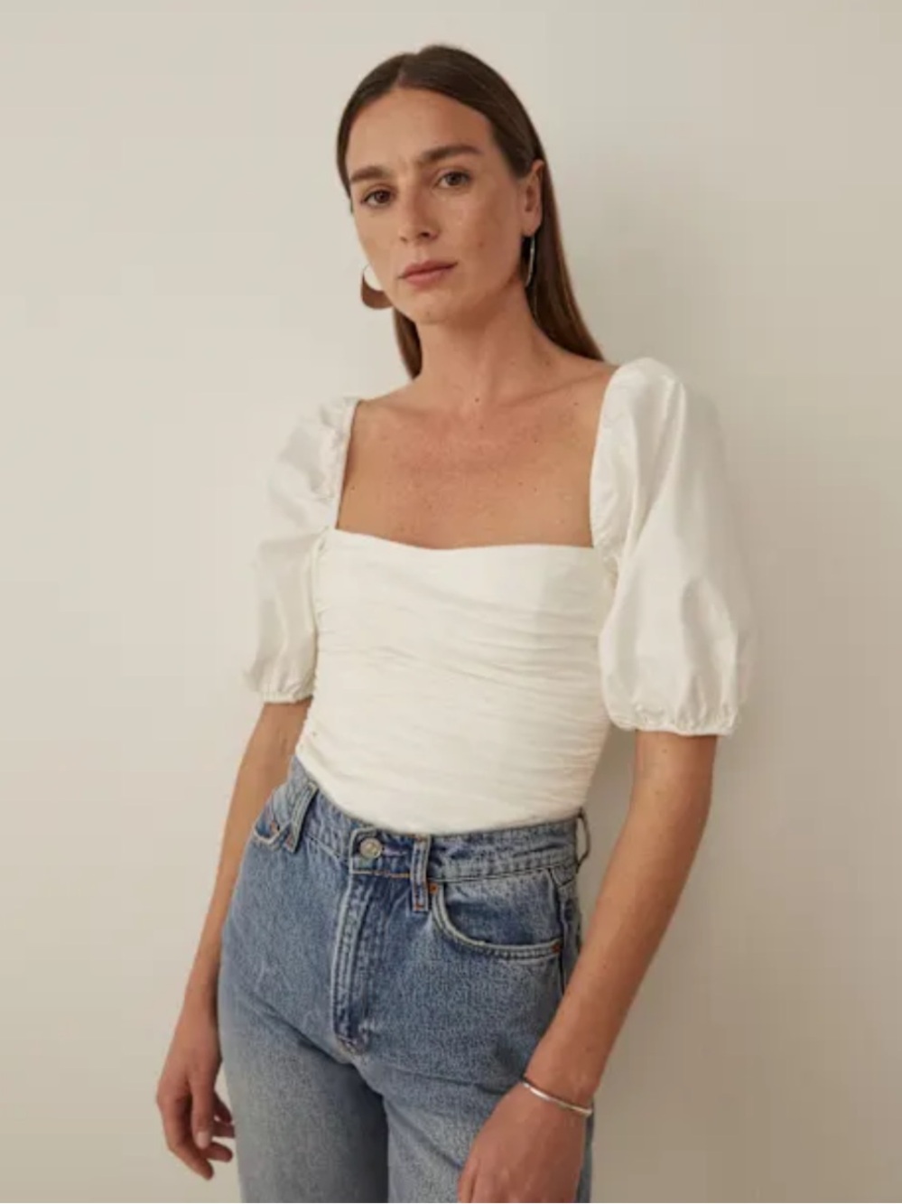 Reformation Puff Sleeve Top